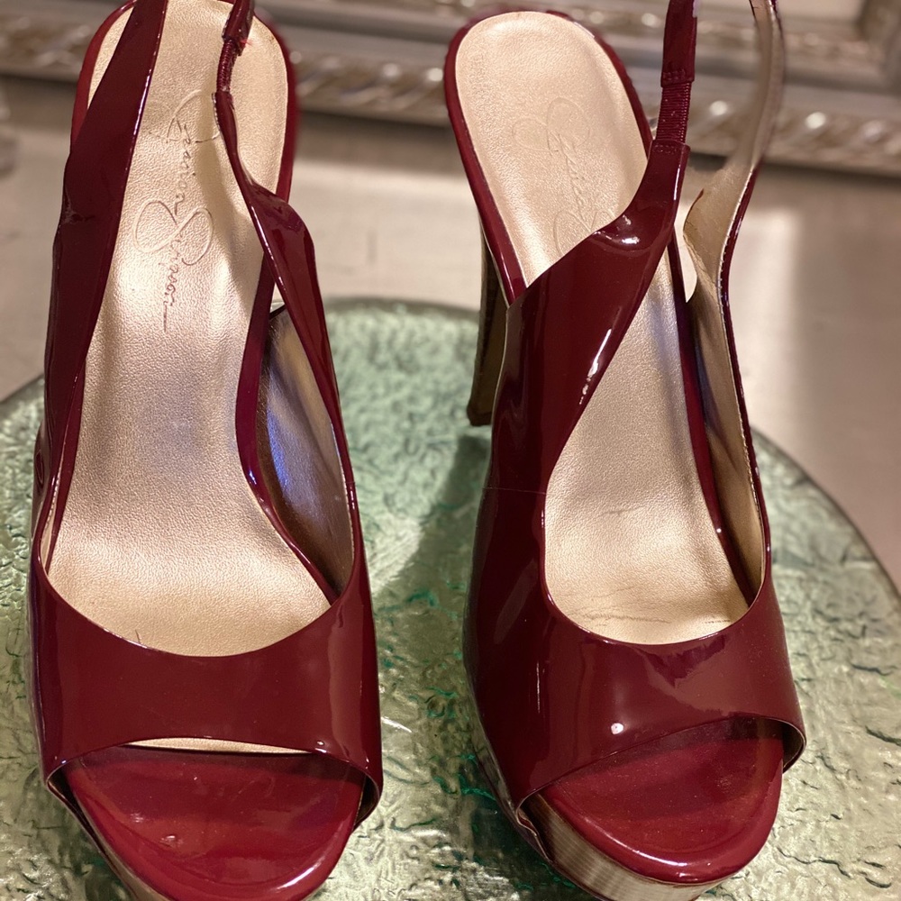Jessica Simpson Red patent high heels